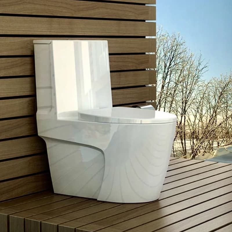 توالت فرنگی گلسار مدل پلاتوس ۷۶ واش‌دان با شیر بیده مخلوط | طراحی مدرن و شست‌وشوی بهداشتی