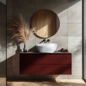 روشویی روکابینتی پارس سرام مدل داما 40×40 | مربع سفید