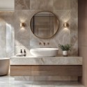 روشویی روکابینتی پارس سرام مدل یوتاب | بیضی 55×37