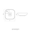 روشویی رو کابینتی چینی کرد مدل آنتوریوم