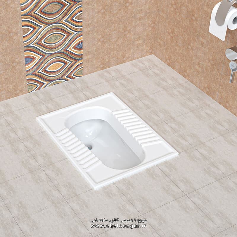 توالت تخت آزالیا چینی کرد